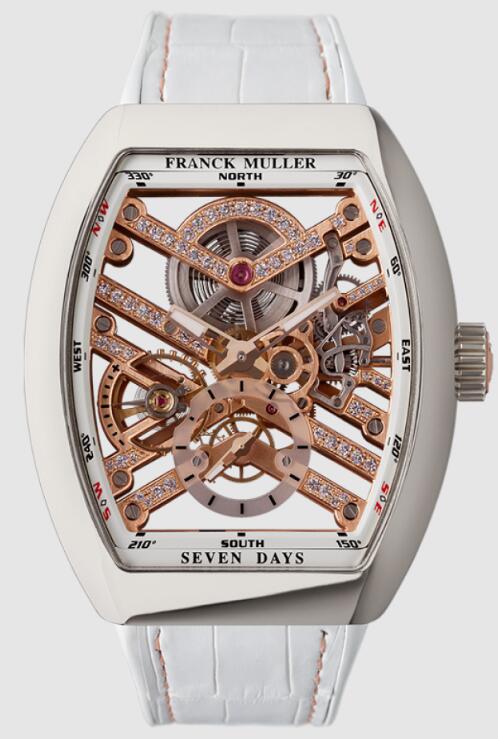 Best FRANCK MULLER VANGUARD 7 DAYS POWER RESERVE SKELETON V41S6SQTMVTHDSTG AC5N Replica Watch